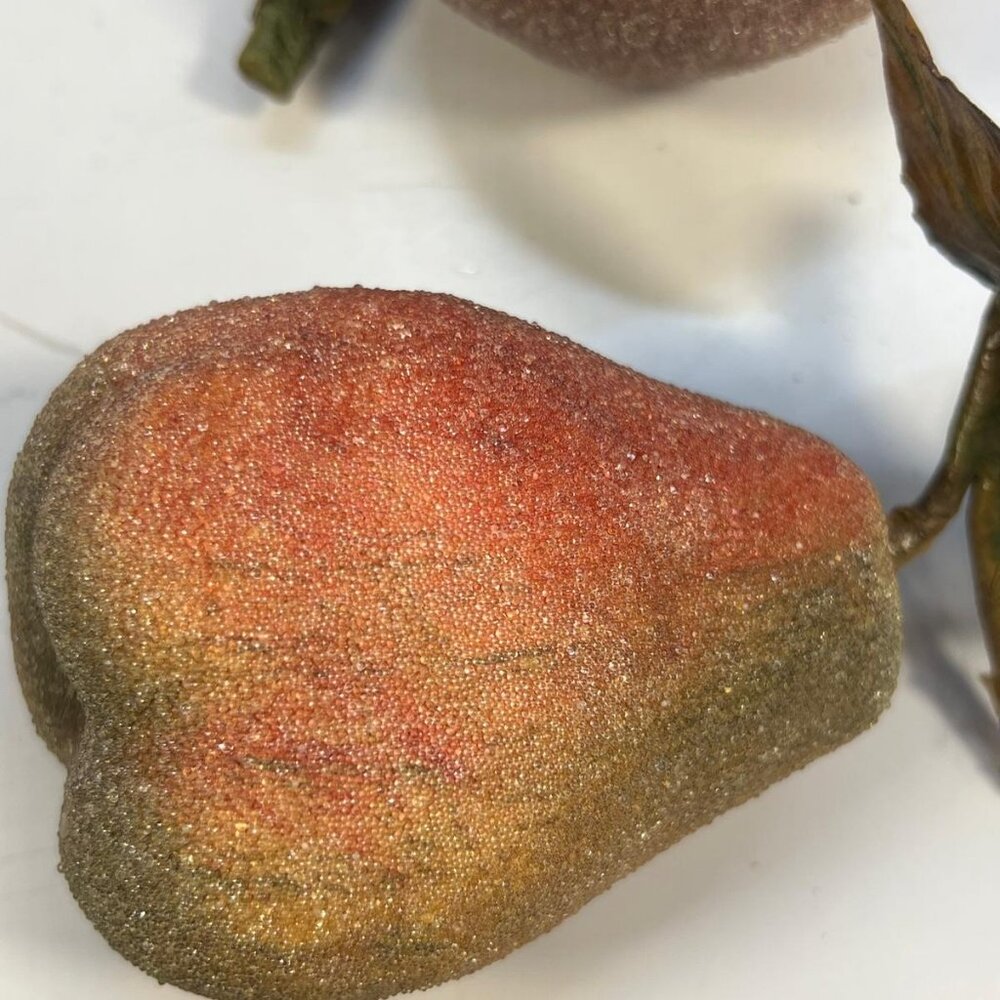 Vintage Decorative Pears in Woven Basket Artificial Fruit Collection Home Decor - Picture 6 of 6